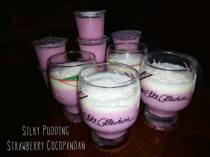 Resep Silky Pudding Strawberry Cocopandan Anti Gagal