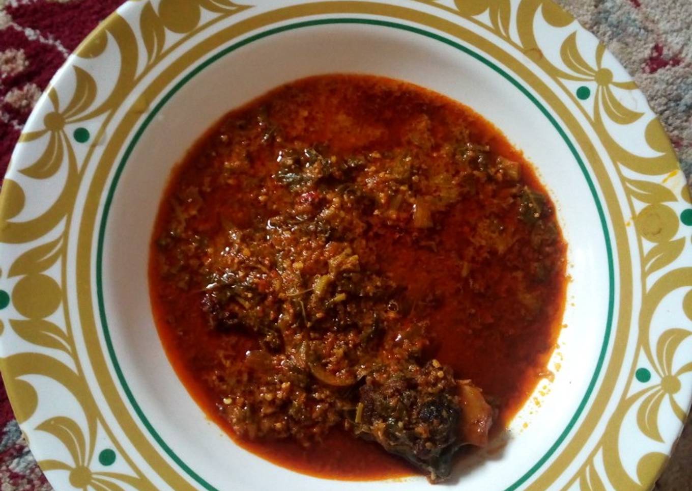 Miyar Taushe (Spinach Soup)