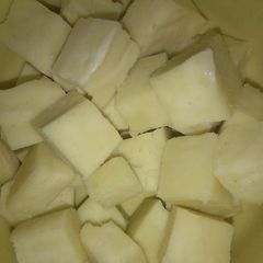 A picture of Paneer cubes.