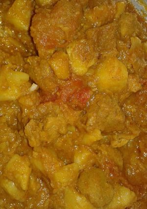 A picture of Soya bean curry.