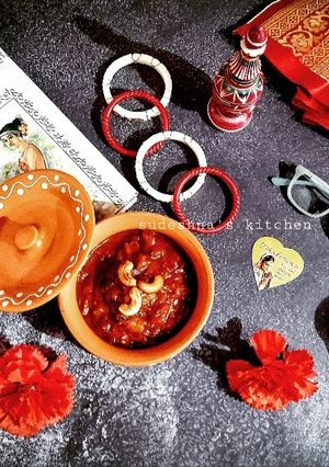 A picture of Authentic Bengali Tomato Dates Chutney.