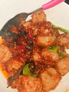 Foto resep Bakso mercon sambel trasi