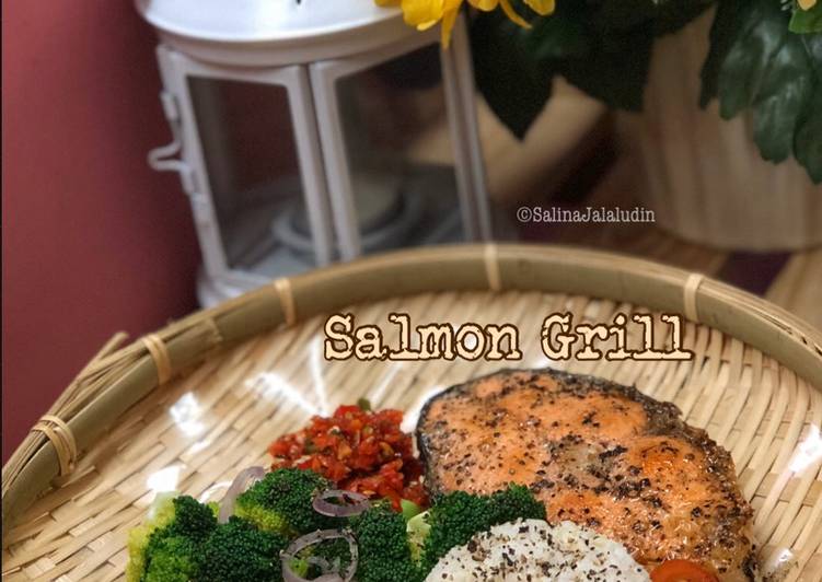 Cara Buat Salmon Grill yang Yummy