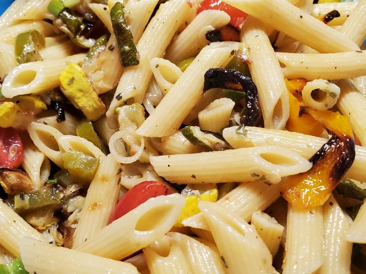 Easy Steps to Prepare My Zuchinni, Squash and Tomato Pasta Salad the So Delicious Perfect