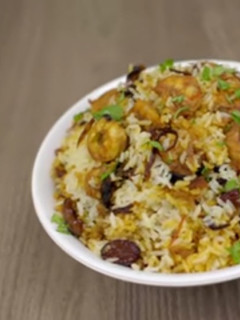 இறால் பிரியாணி(prawn biryani recipe in tamil) செய்முறை முக்கிய புகைப்படம்