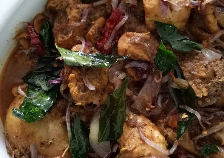 Resep South Indian village-style chicken gravy Anti Gagal