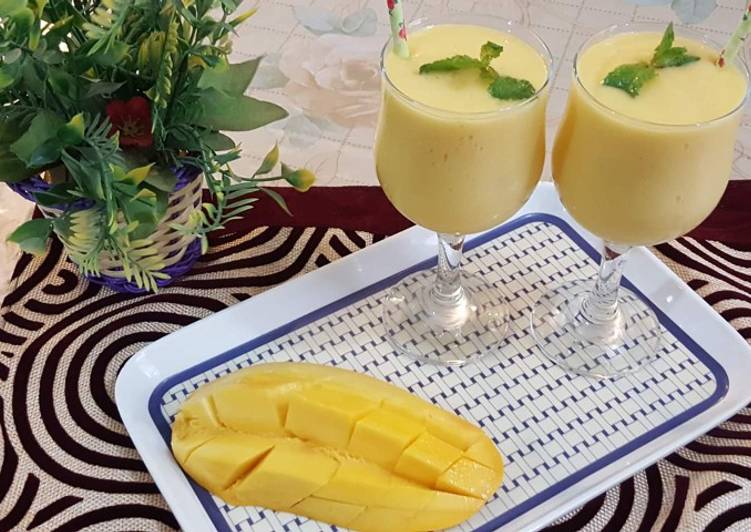 Steps to Make Super Quick Homemade Creamy Mango shake
