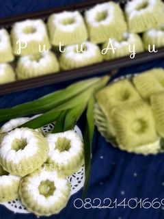Foto resep Putu Ayu Daun Pandan dan Daun Suji