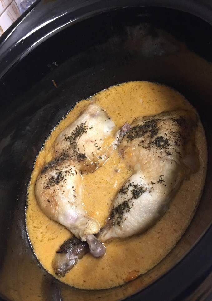 Una foto de Pollo Crock pot
