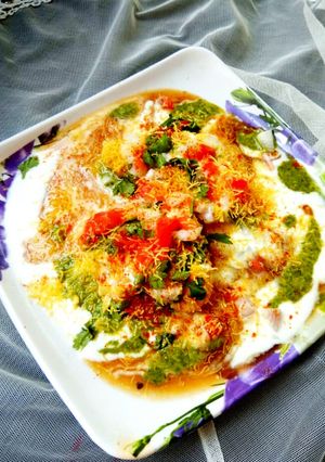 A picture of Dahi bhalla in sandwich maker.