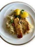 Choucroute with Two Kinds of Fish