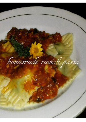 Foto resep Ravioli Pasta isi bayam #BikinRamadanBerkesan