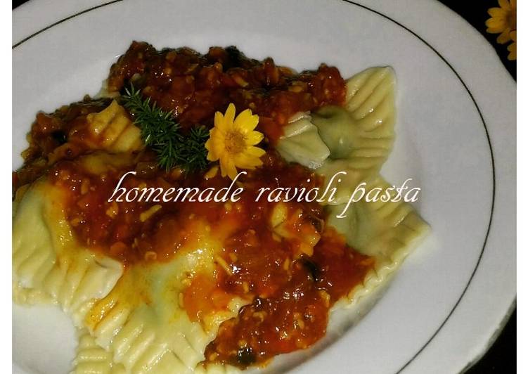 Ravioli Pasta isi bayam #BikinRamadanBerkesan