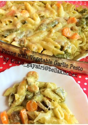 Foto resep Penne with Garlic Pesto