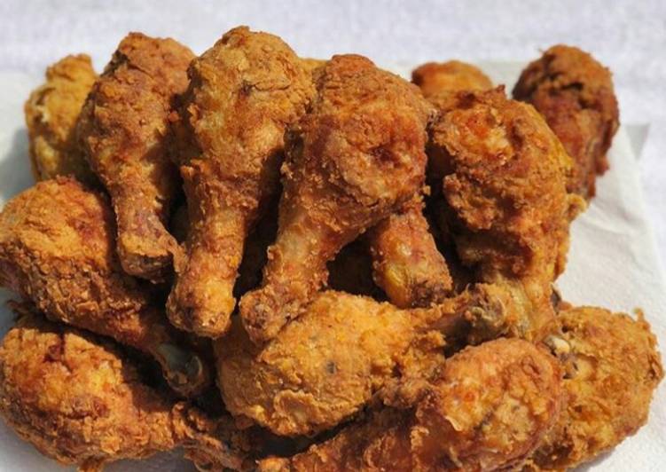 Steps to Make Super Quick Homemade Crispy fried chicken