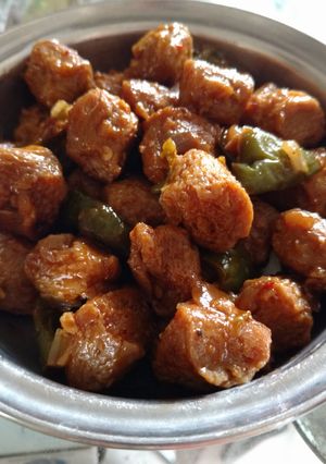 A picture of Nutrella Soya Chilli Fry.