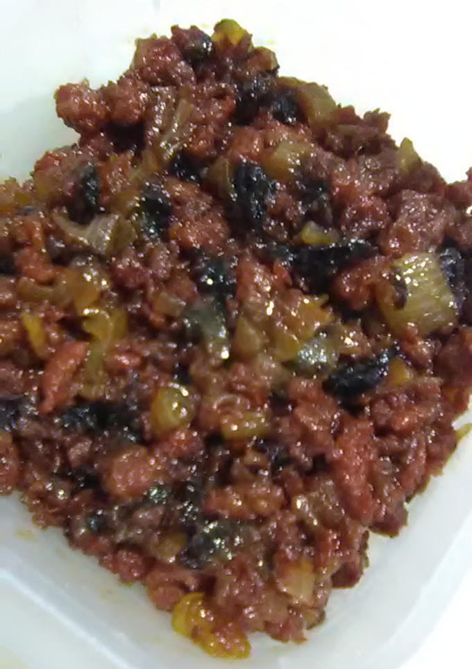Una foto de Relleno de chorizo y cebolla caramelizada para empanada