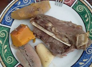 Una foto de Viuda de carne salsa