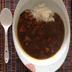 A picture of Super easy Japanese curry rice- pressure cooker.