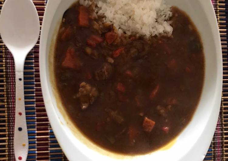 Super easy Japanese curry rice- pressure cooker Super easy Japanese curry rice- pressure cooker