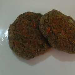 A picture of Hamburguesa de lentejas veganas fáciles.