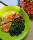 Sambal mentah + lalapan
