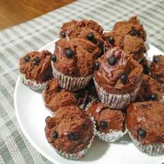 รูปของ Mufin Coklat Pisang Kukus a.k.a Steamed Choco Banana Muffins
