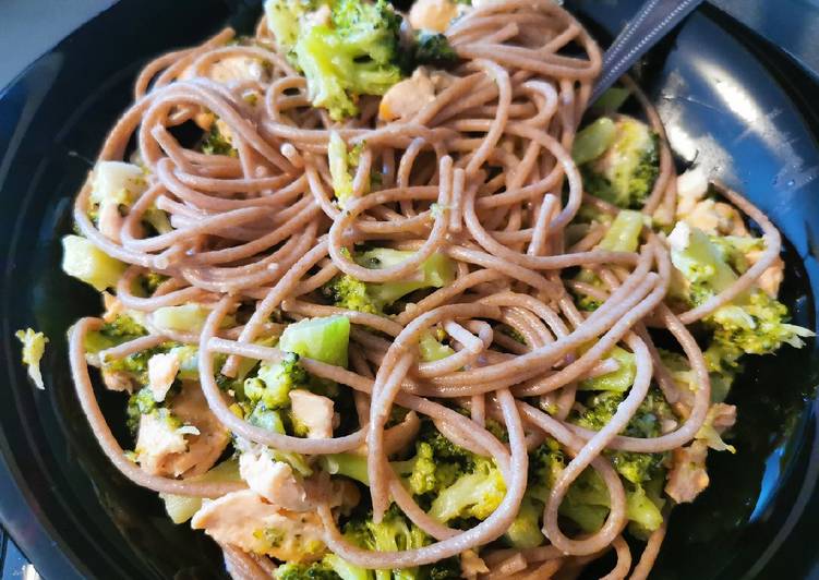 IR-barát Lazacos brokkolis spagetti