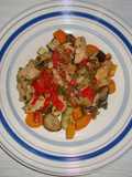Pollo en tiritas con Vegetales