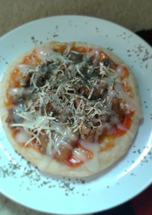Foto resep Pizza with chicken mushroom