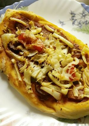 Csónak pizza recept fotója