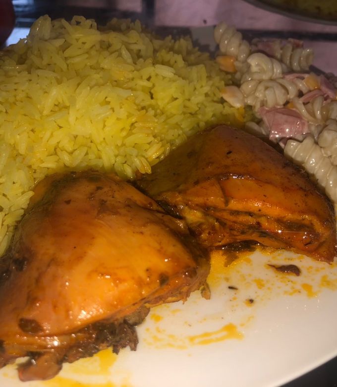 Una foto de Pollo horneado