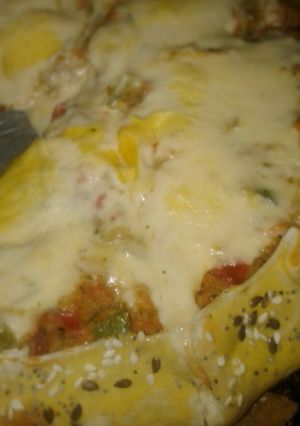 Una foto de Tarta de vegetales! 🐟🍅🌽🍃