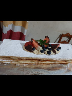 Una foto de Pastel mil hojas