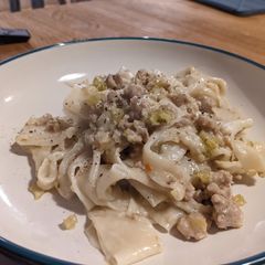 Pork sausage ragu with fennel and rosemary A picture of Pork sausage ragu with fennel and rosemary.