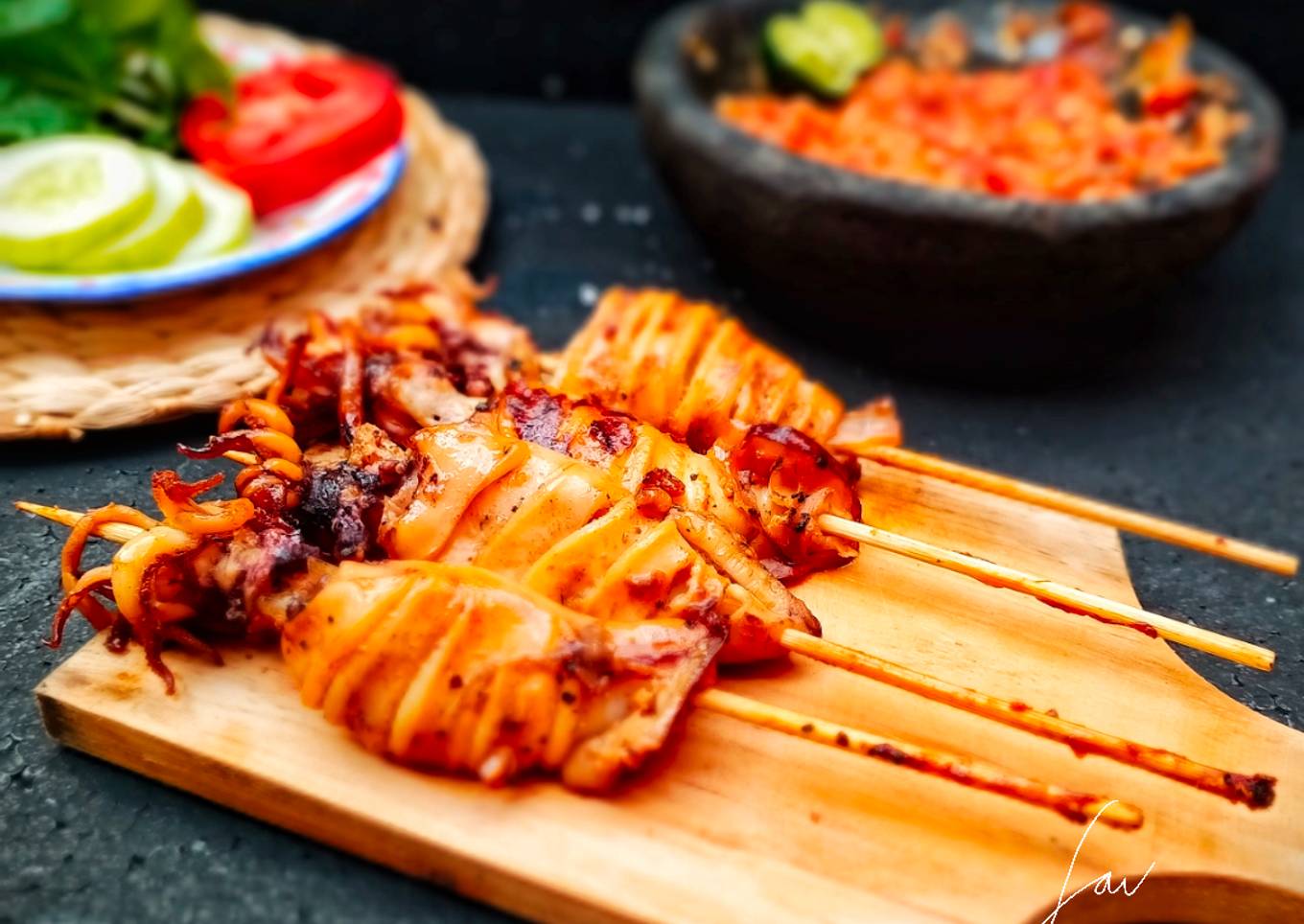 Sate Cumi Lada Hitam
