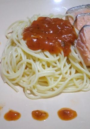 Foto resep Spaghetti Salmon