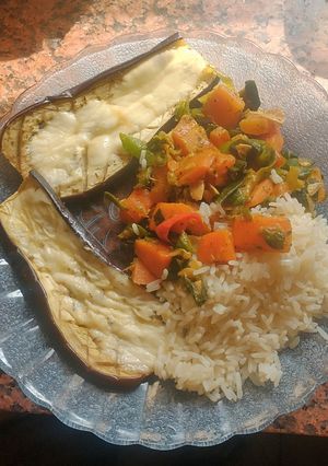 Una foto de Berenjenas express al horno 💚