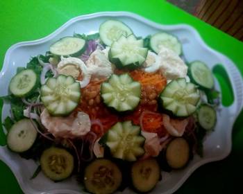 Easy Serving Recipe Salad Delicious Simple