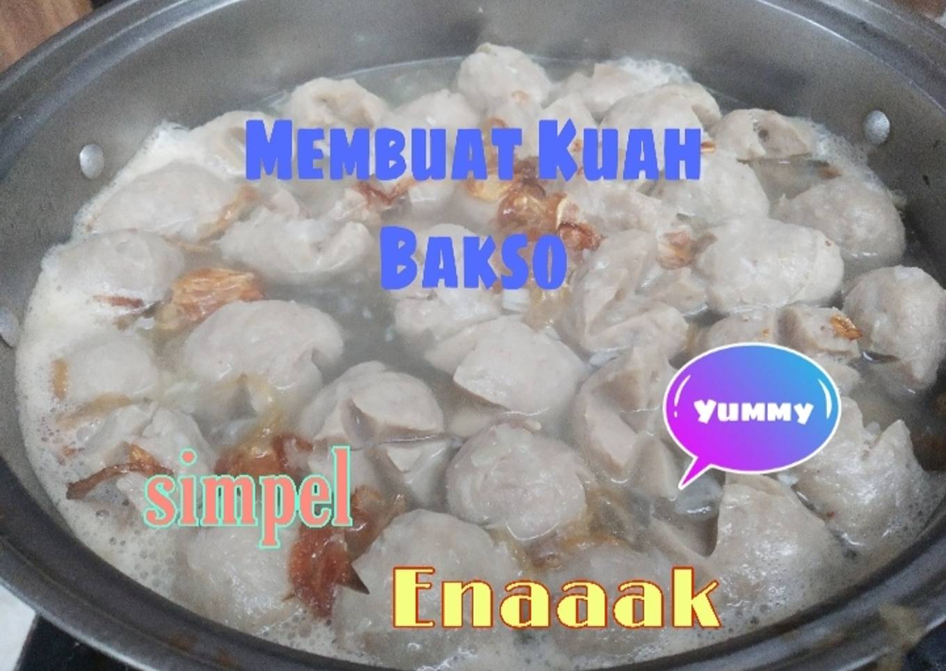 Membuat kuah bakso simpel dan enak