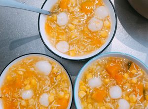 Hình của món Chè ngô bí đỏ.