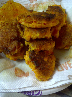 A picture of Pan fried carrot bread.