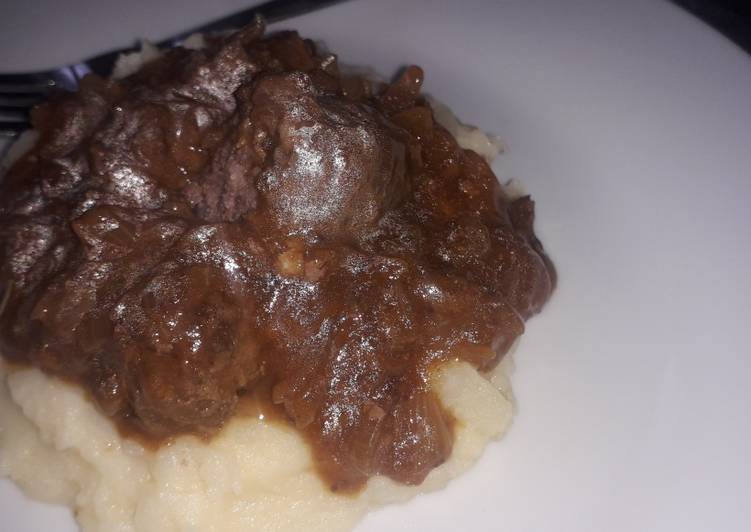 Recipe of Quick Cream Mashed potatoes and wors