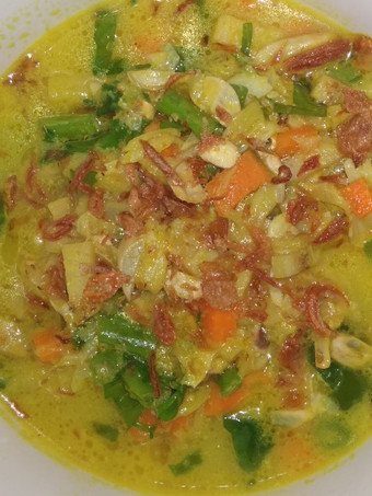 Cara Gampang Menyiapkan Sayur timbul kuah kuning, Lezat Sekali