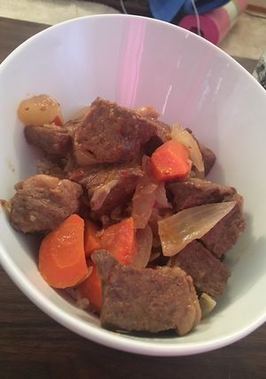 Hình của món Bò nấu bia.