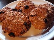 Una foto de galletas de avena sin harina