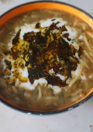 عکسی از دستور آش رشته ترش