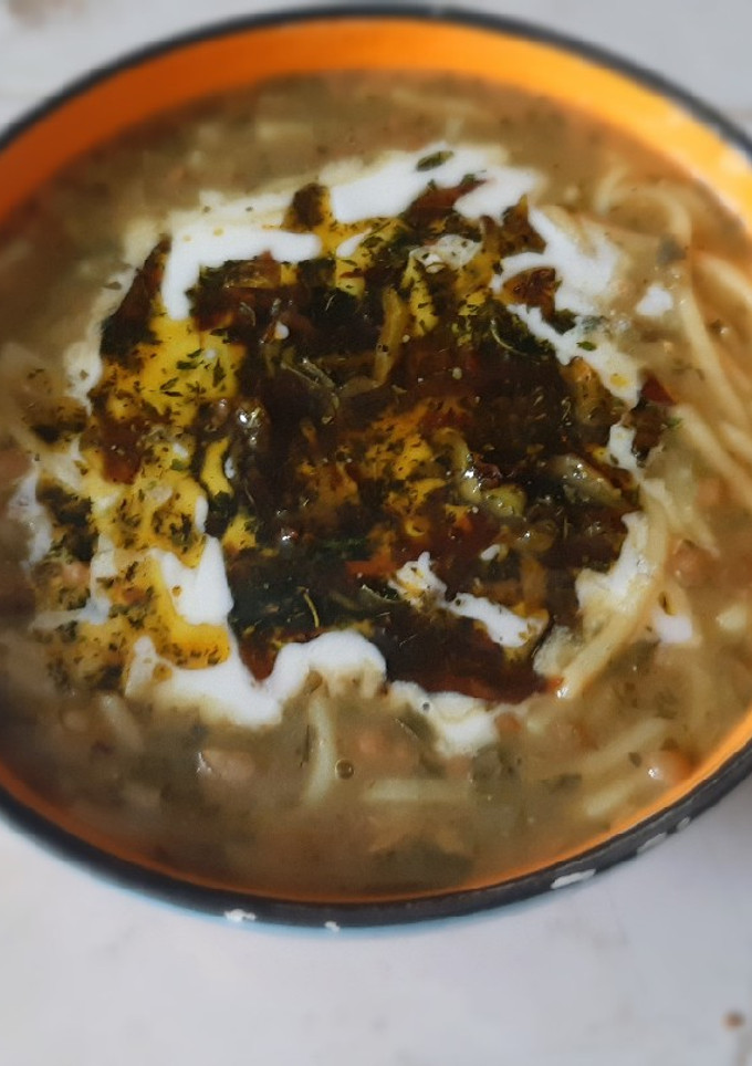 عکسی از دستور آش رشته ترش
