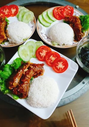 Hình của món Cơm sườn.