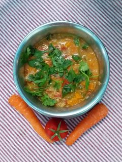 கேரட் பீன்ஸ் குருமா  /Carrot Beans Kurma செய்முறை முக்கிய புகைப்படம்
